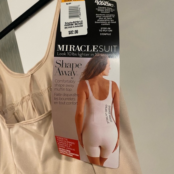 Miracle Suit ‘Back Magic’ Shapewear Shaper Bodysuit, Size Small NWT Nude Color - Picture 6 of 11